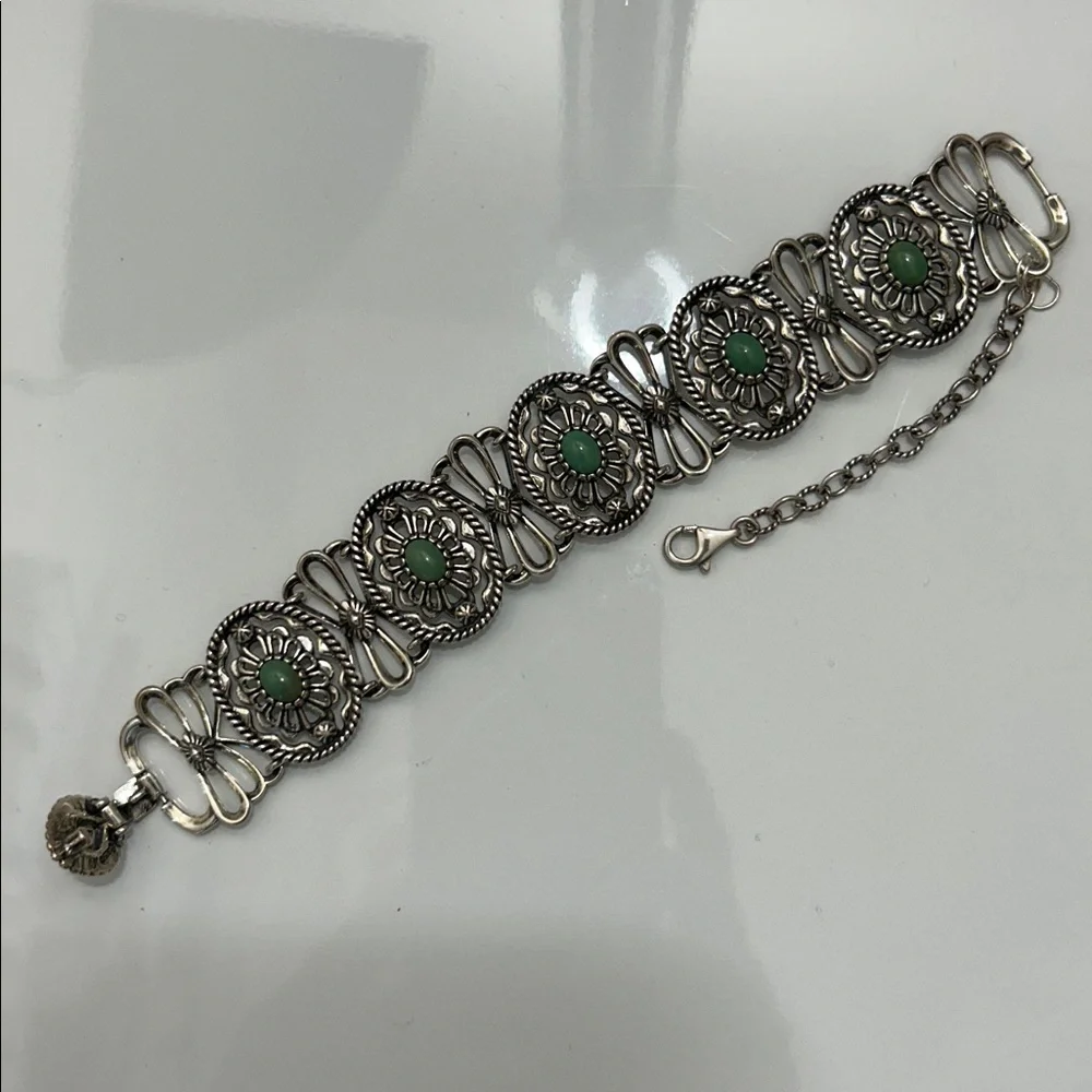 NWOT Vintage Design Carolyn Pollack Sterling Silver Utah Veriscite Bracelet